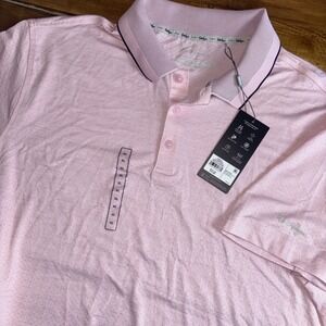 Walter Hagen Performance 11 Mens Golf Polo Pink Tulip Heather Birdseye Sz XL NEW